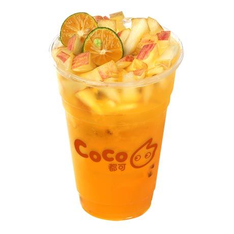 coco鲜榨苹果百香